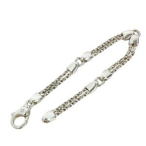 Tiffany & Co. Double Rope Bracelet 7" Silver 925 Auth #2571